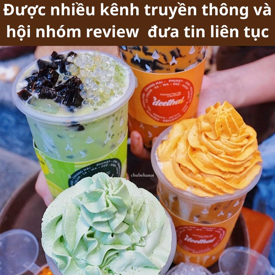 Sản phẩm của Deethai được nhiều kênh truyền thông avf hội nhóm review