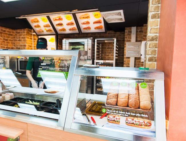 Món ăn phục vụ ở Subway tại Việt Nam