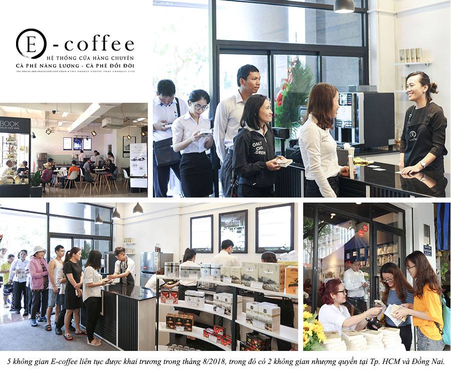 Những cửa hàng nhượng quyền E-Coffee